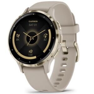 Garmin Gold and Beige Smartwatch
